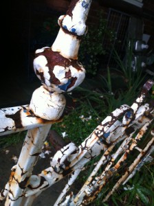 abgeblätterte Farbe