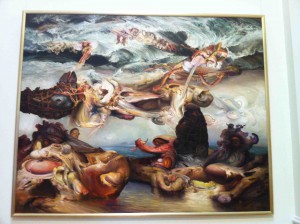 James Gleeson "The arrival of implacable gifts" 1985