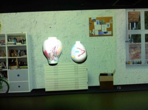 Tanja's crashing the "Kidsplace" and places herself in the museum ;) 